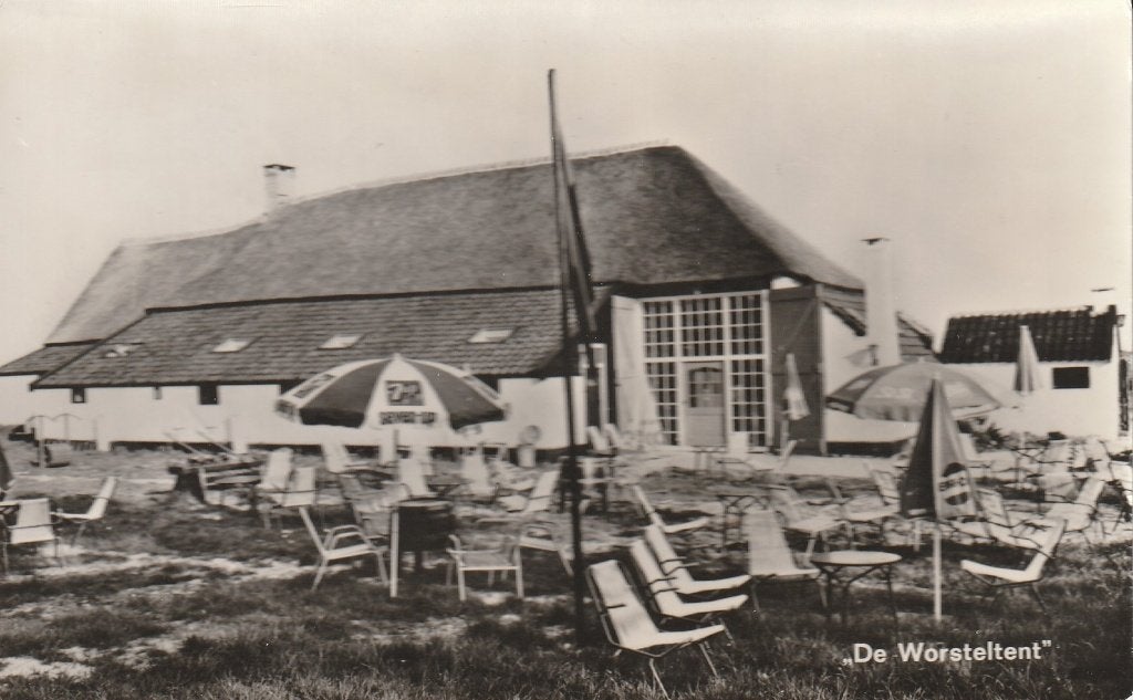 Texel   de Worsteltent, Ophalen of Verzenden, 1940 tot 1960, Gelopen, Waddeneilanden