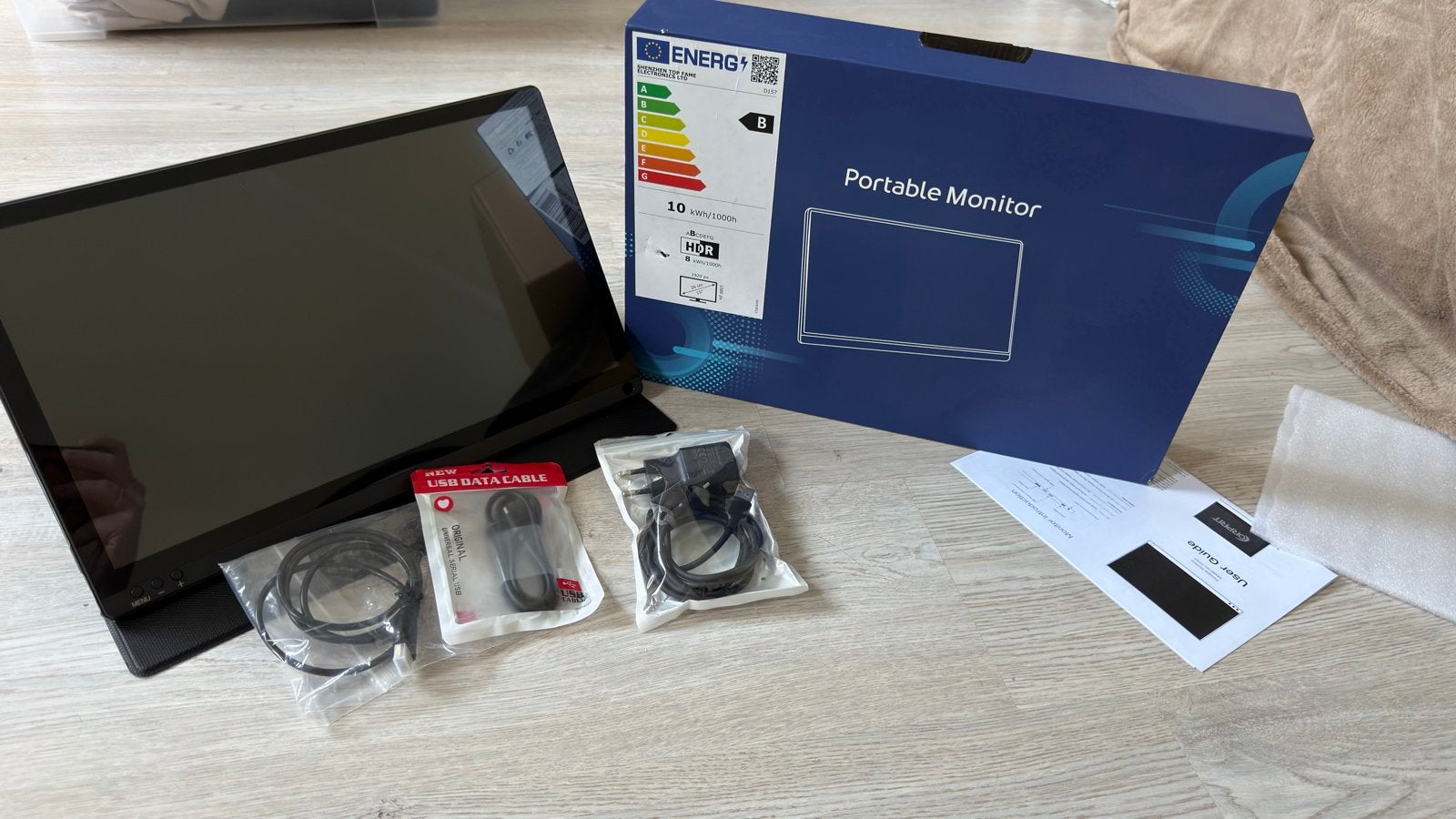 Corprit D154 15.6 inch Full HD Draagbare Monitor, Computers en Software, HDMI, Nieuw, Full HD, Onbekend