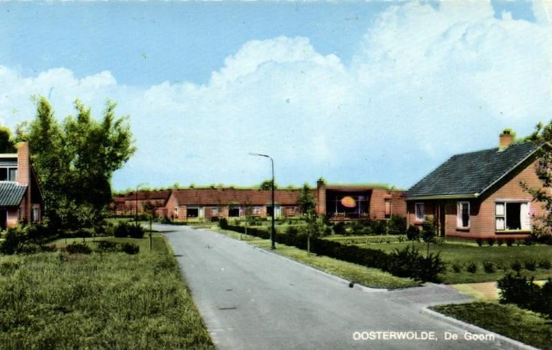 Oosterwolde, De Goorn - 1974 gelopen, Verzamelen, Ansichtkaarten | Nederland, Ophalen of Verzenden, 1960 tot 1980, Gelopen, Friesland
