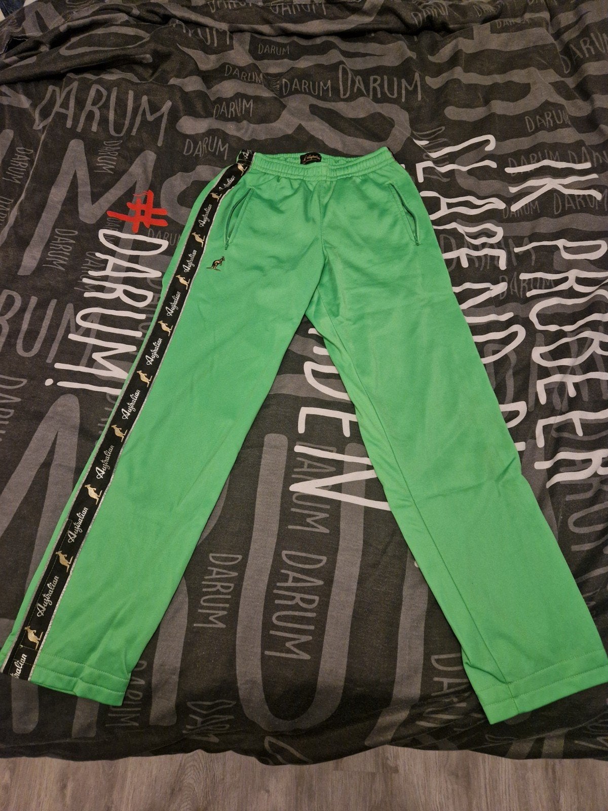 Australian broek kawasaki groen, Ophalen of Verzenden, Zo goed als nieuw, Groen, Algemeen