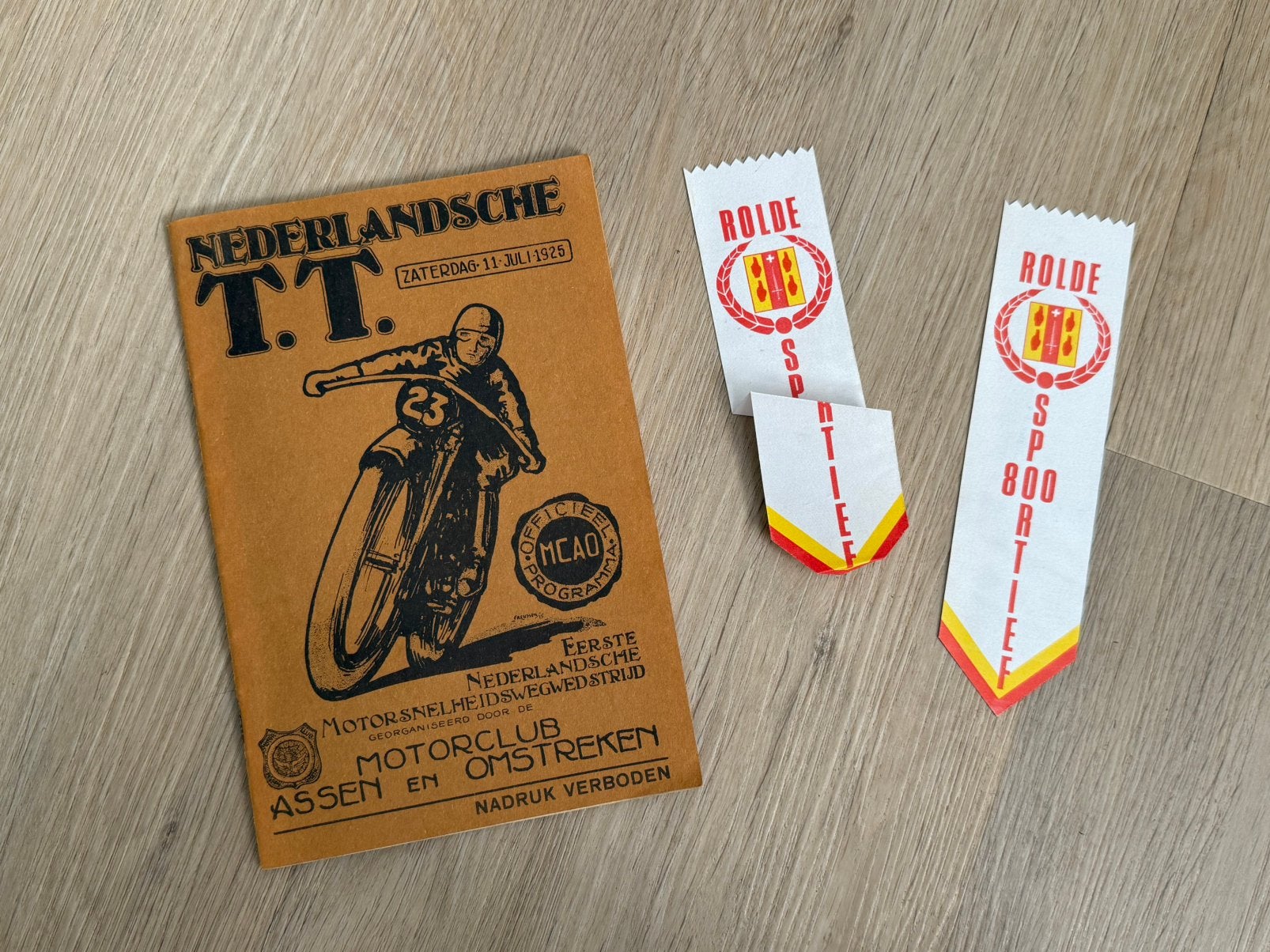 Programmaboekje Nederlandse TT - replica 1925, Ophalen of Verzenden, Zo goed als nieuw, Motoren