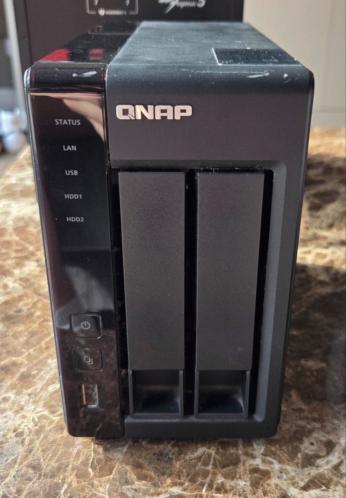 QNAP TS-219P II NAS – 2 x 2 TB  (4TB) WD Green, Ophalen, Gebruikt