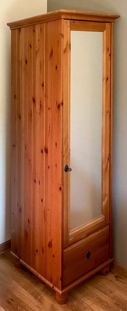 Ikea kleding kast (Grenen), Ophalen, Minder dan 50 cm, 50 tot 75 cm, Met lade(s)