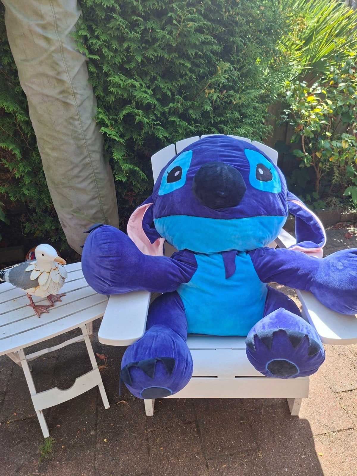 Grote Stitch knuffel van 110cm - In goede staat, Ophalen, Disney, Overige typen, Blauw