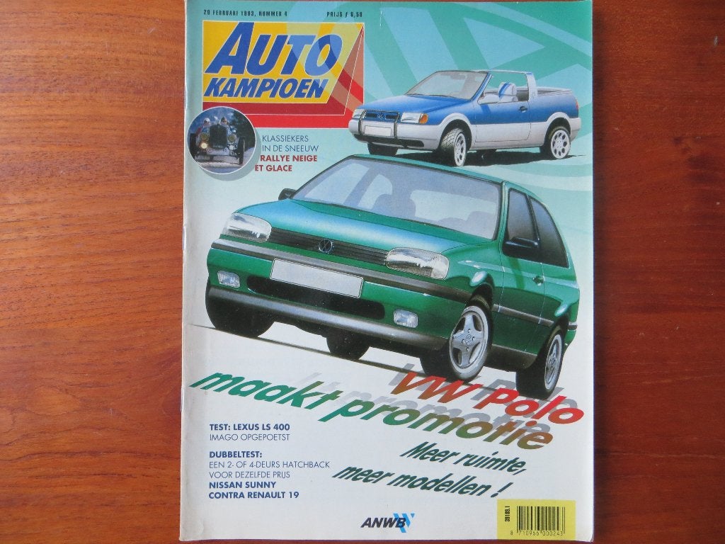 Autokampioen 4 1993 Volkswagen Polo, Lexus LS 400, Sunny R19, Ophalen of Verzenden, Nieuw, Volkswagen