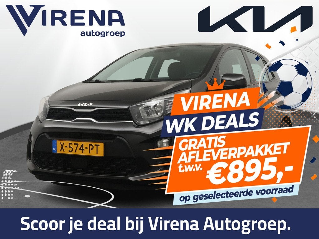 Kia Picanto 1.0 DPi DynamicLine Airco - Apple Carplay/ Andro, 877 kg, Stof, Gebruikt, Met garantie (alle)