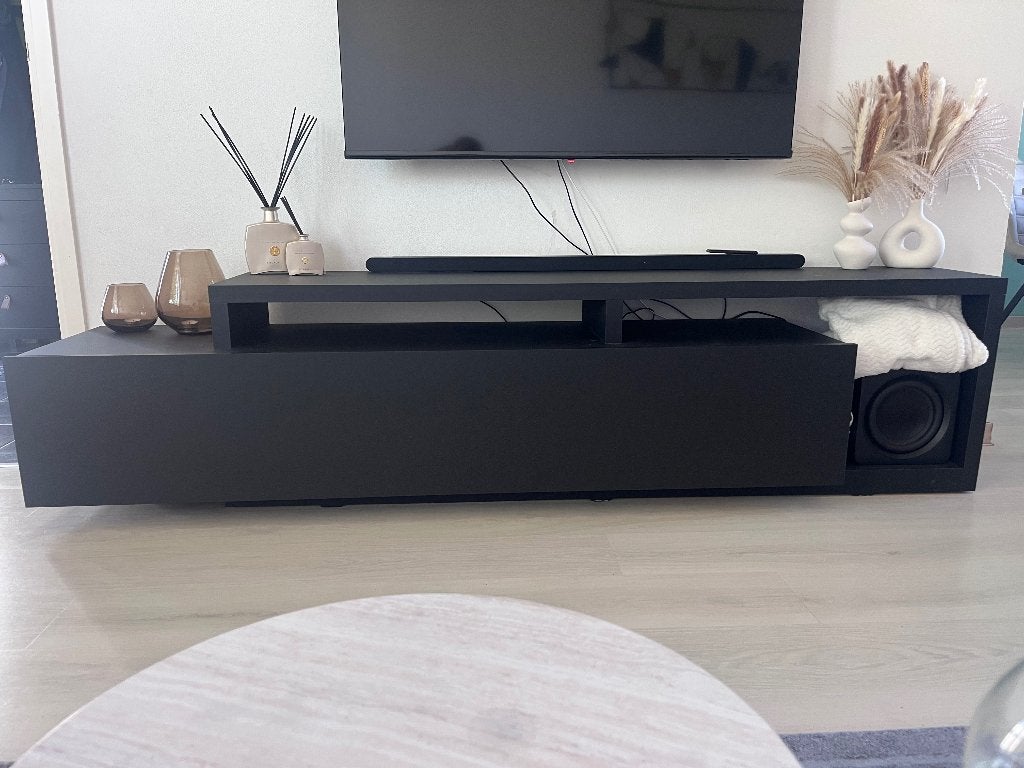 Tv meubel, Ophalen of Verzenden, Zo goed als nieuw, 200 cm of meer, Minder dan 100 cm
