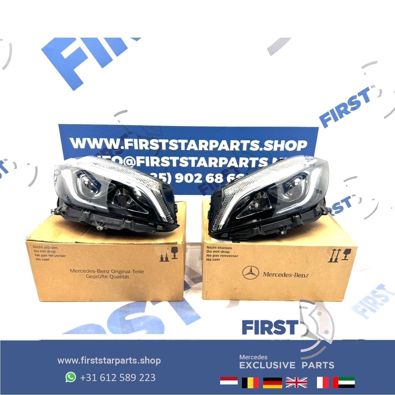 W176 A Klasse FACELIFT LED High Performance koplamp links re, Gebruikt, -, Ophalen of Verzenden, -