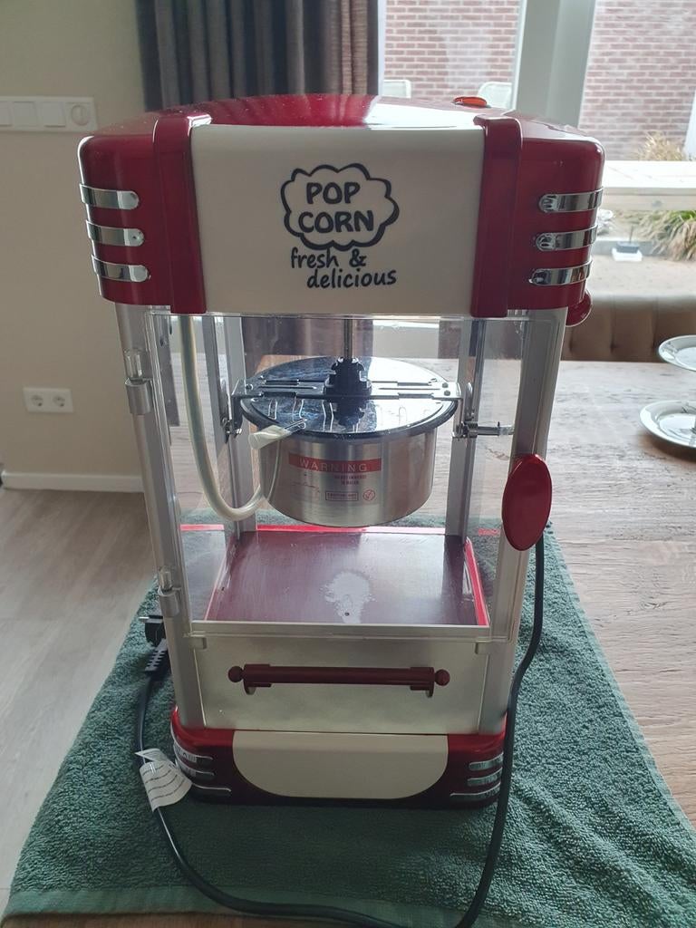 Popcorn machine Retro, Huis en Inrichting, Keuken | Keukenbenodigdheden, Ophalen, Zo goed als nieuw