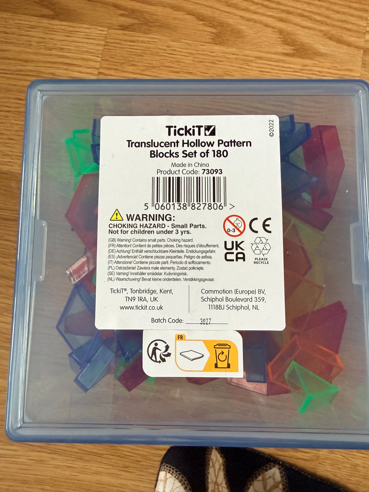 TICKIT Transparante Holle Patroonblokken Set van 180, Ophalen of Verzenden, Nieuw, Overige merken