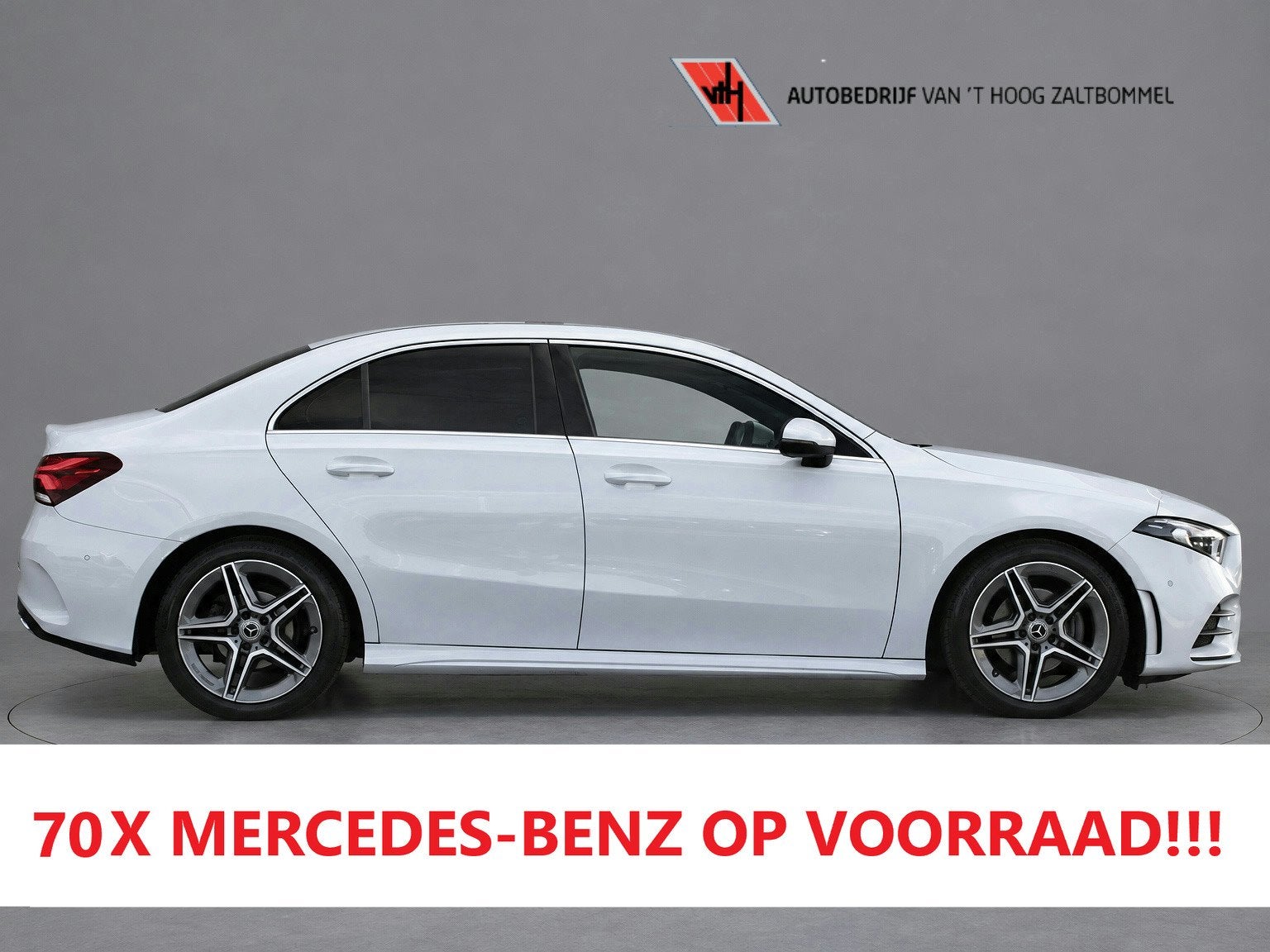 Mercedes-Benz A-Klasse 180 AUT7 AMG LINE WIDESCREEN NAVI CAM, 136 pk, Gebruikt, 4 cilinders, Wit