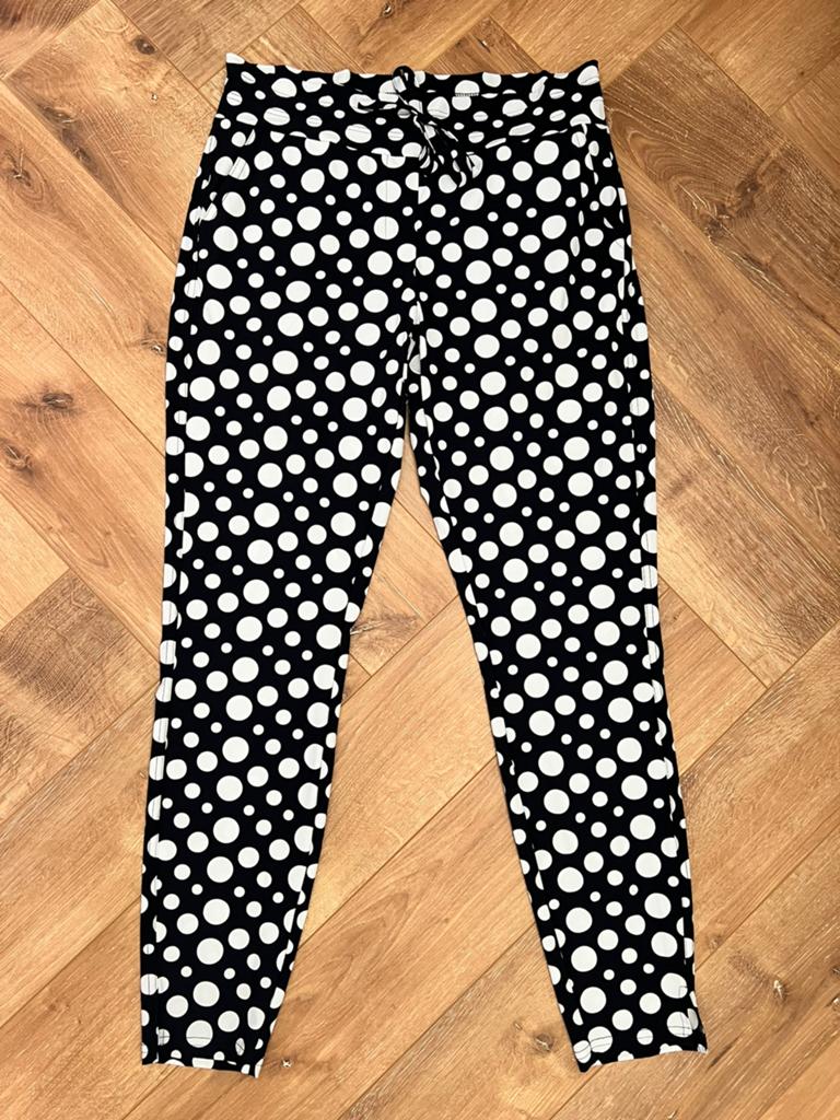 Studio anneloes upstairs dot broek L donkerblauw, Blauw, Maat 42/44 (L), Ophalen of Verzenden, Zo goed als nieuw