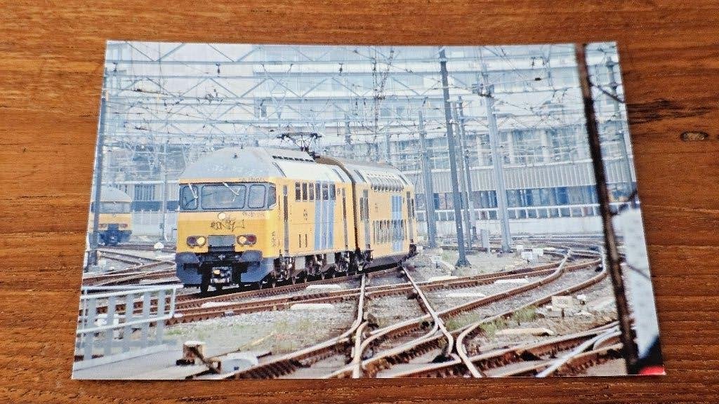 Foto TREIN NS Nederlandse Spoorwegen Dubbeldekker DDM, Verzenden, Gebruikt, Trein, Overige typen