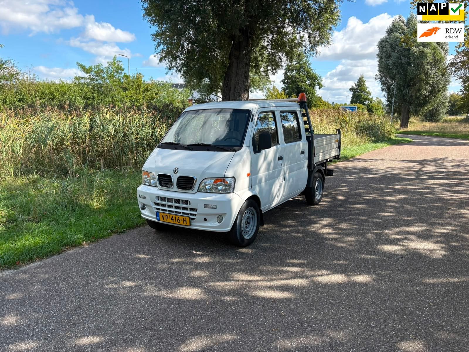 DFSK K-serie K01H 1.3 Kipper Open Laadbak 1e Eigenaar, Auto's, Bestelauto's, Euro 5, Gebruikt, CNG (Aardgas), 4 stoelen