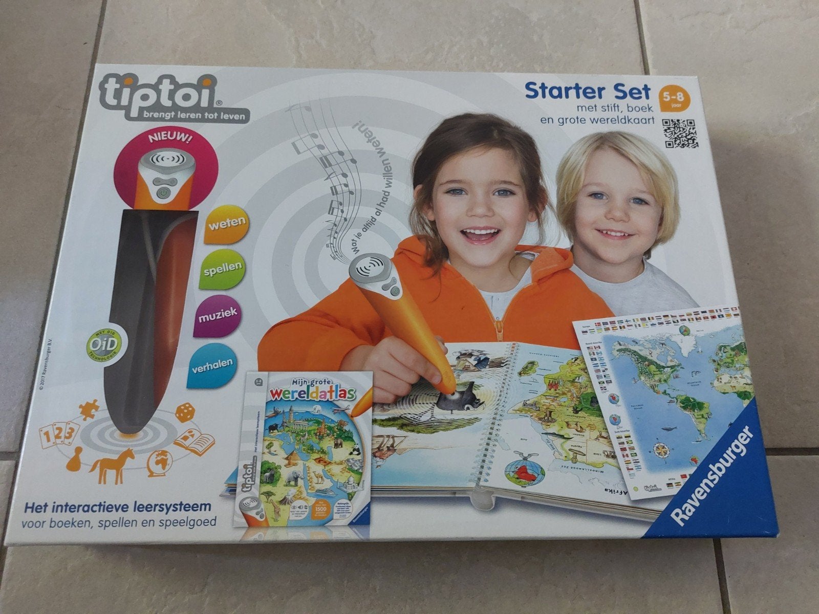 Tiptoi starter set mijn grote wereldatlas, Ophalen of Verzenden