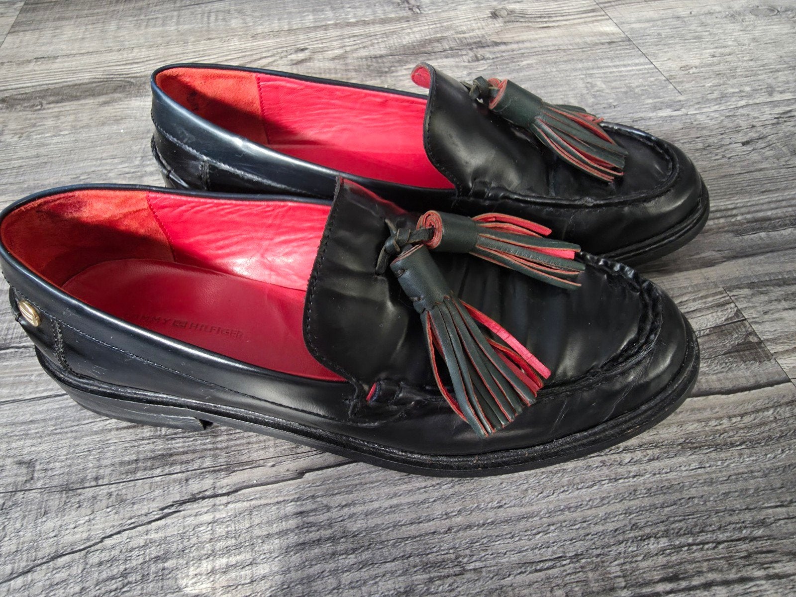 Tommy Hilfiger Instappers Zwart met Kwastjes, Ophalen of Verzenden, Gedragen, Tommy Hilfiger, Instappers