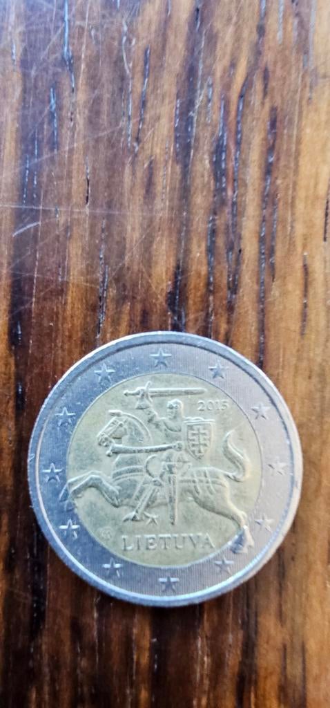 2 Euro munt Litouwen 2015 - Gebruikt, Postzegels en Munten, Munten | Europa | Euromunten, Verzenden, Overige landen, 2 euro, Losse munt