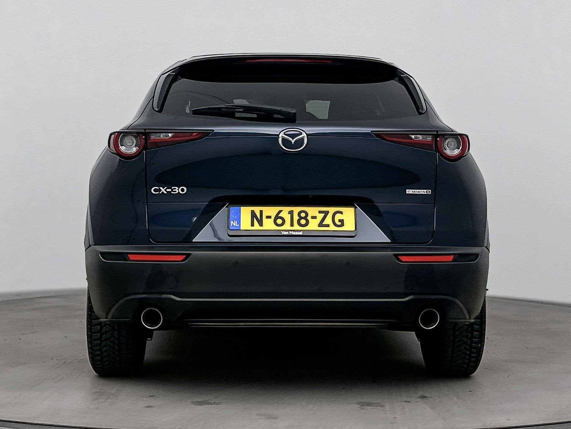 Mazda CX-30 2.0 e-SkyActiv-X M Hybrid Luxury 187PK | Automaa, Auto's, Gebruikt, Blauw, 600 kg, SUV of Terreinwagen