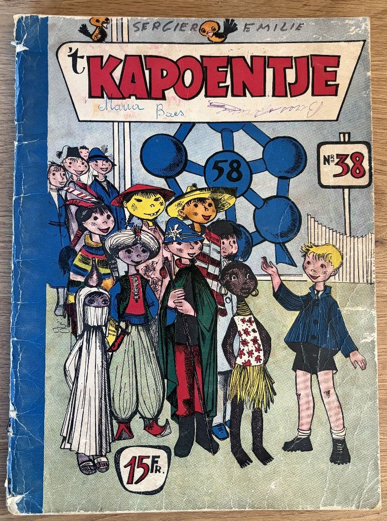 t Kapoentje 38 - 1e druk (1958) Strip, Eén stripboek, Ophalen of Verzenden, Gelezen
