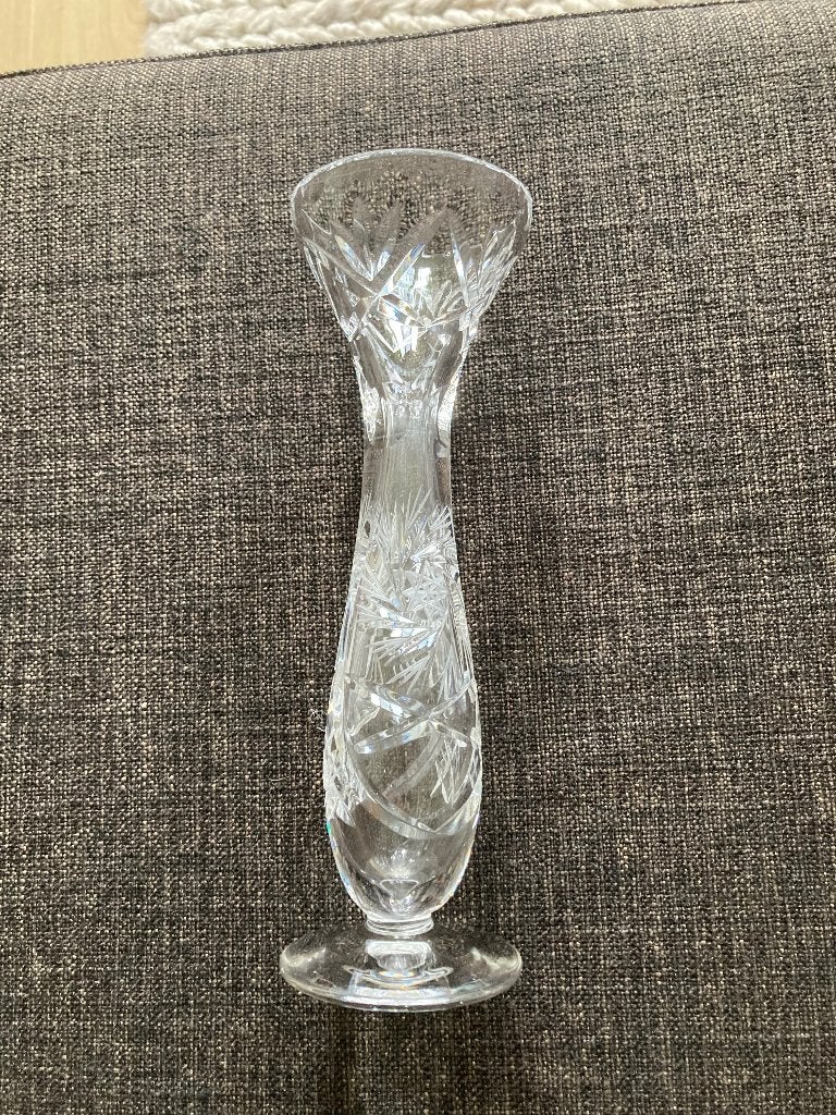 Kristallen vaasje, Nieuw!, Ophalen of Verzenden, Nieuw, Glas