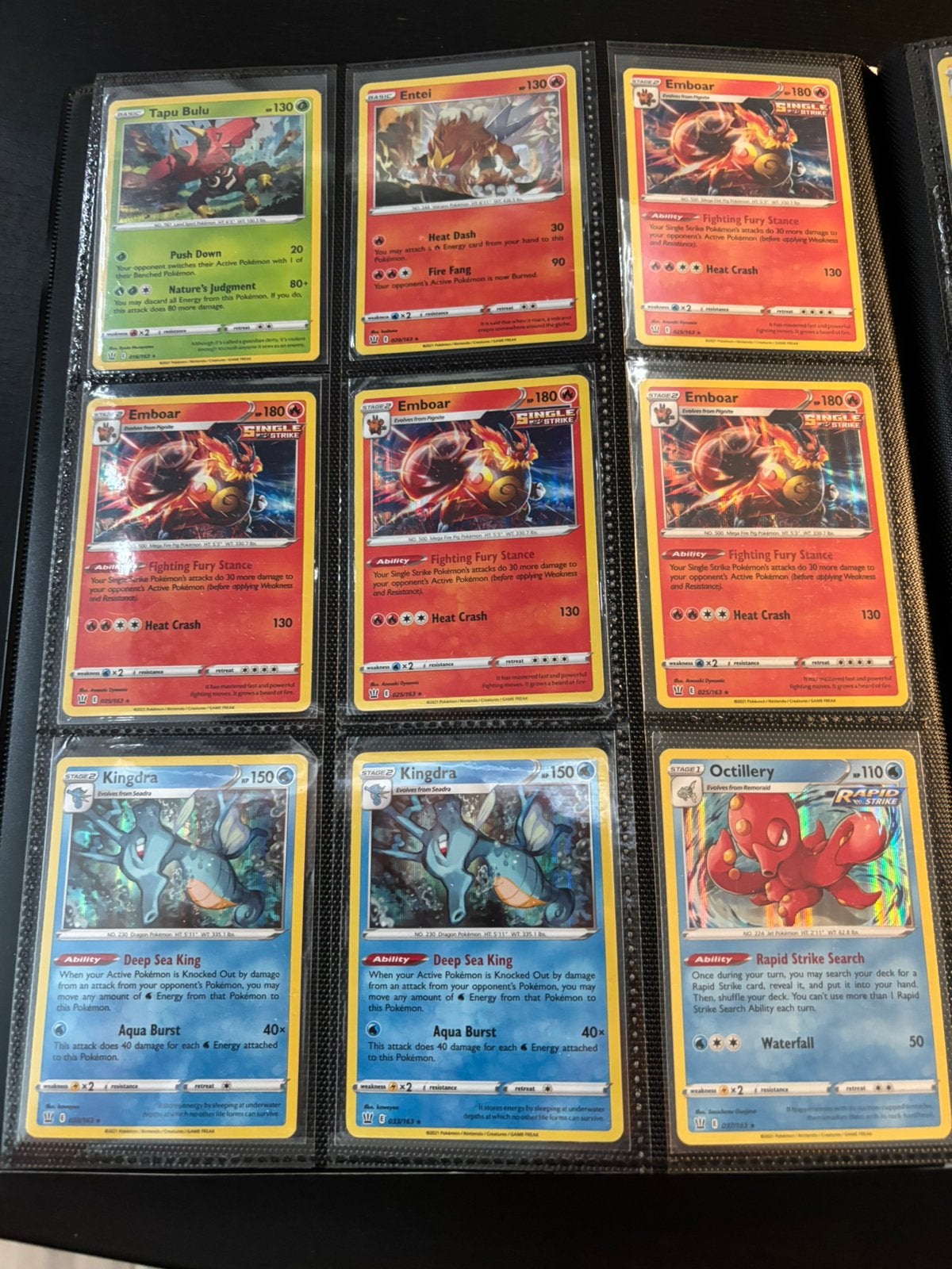 Pokémon Kaarten Holo’s Battle Styles / 163, Ophalen of Verzenden, Zo goed als nieuw, Meerdere kaarten