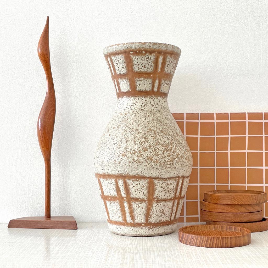 West Germany VAAS vintage Mid Century keramiek japandi retro, Gebruikt, Overige kleuren, Aardewerk of Porselein, Ophalen of Verzenden