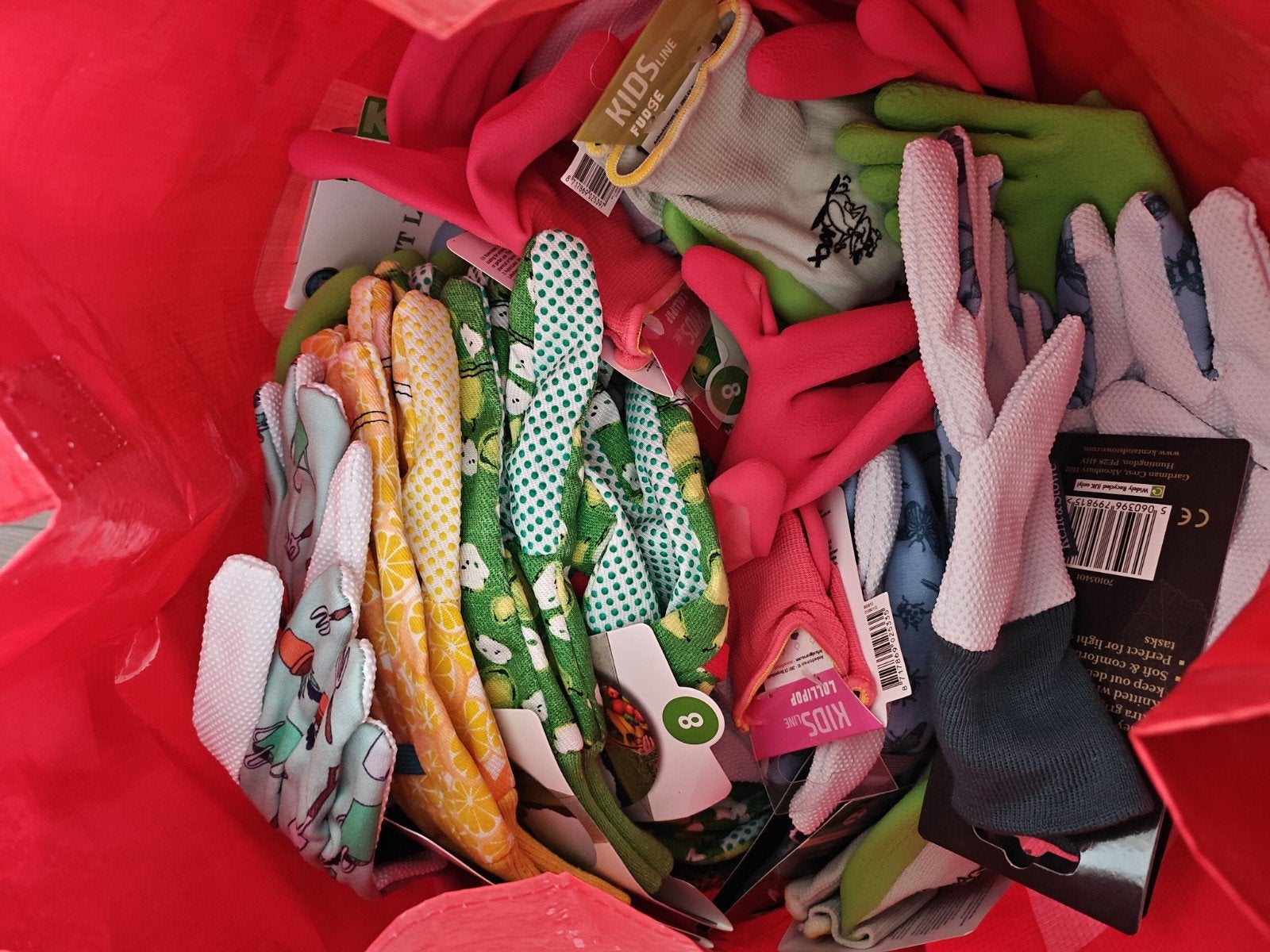 Grote tas met diverse tuinhandschoenen (Kent & Stowe, Kixx), Ophalen, Nieuw, Overige soorten, Kent & Stowe, Kixx