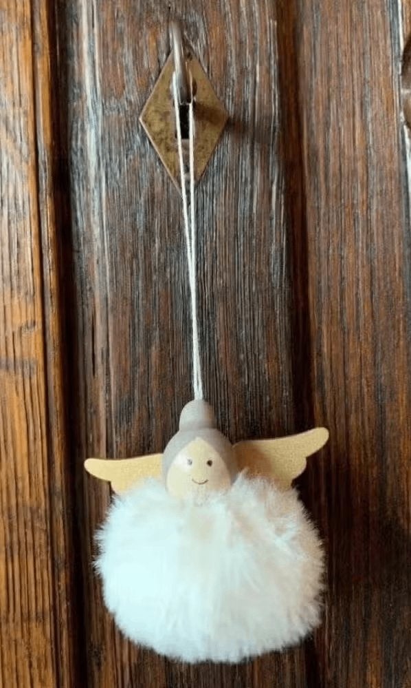 Fluffy hanger kerstengeltje, kerstengel, engel kerst, Diversen, Ophalen of Verzenden, Nieuw