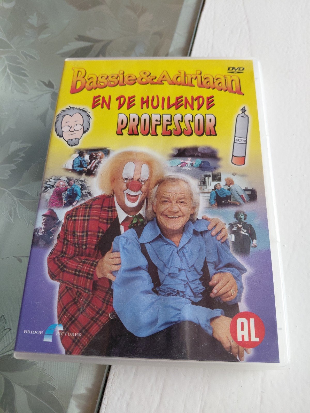 Bassie en Adriaan en de Huilende Professor dvd., Gebruikt, Alle leeftijden, Tv-serie, Ophalen of Verzenden