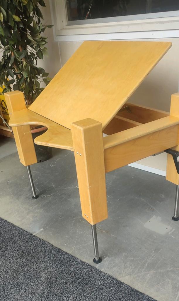 Ergonomische Tekentafel metErgoSwiss Hydraulisch Liftsysteem, Ophalen of Verzenden, Gebruikt
