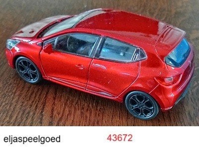 Modelauto schaal 1:32 Renault Clio RS de kleur Rood metaal, Ophalen of Verzenden, Nieuw, Auto, Overige merken