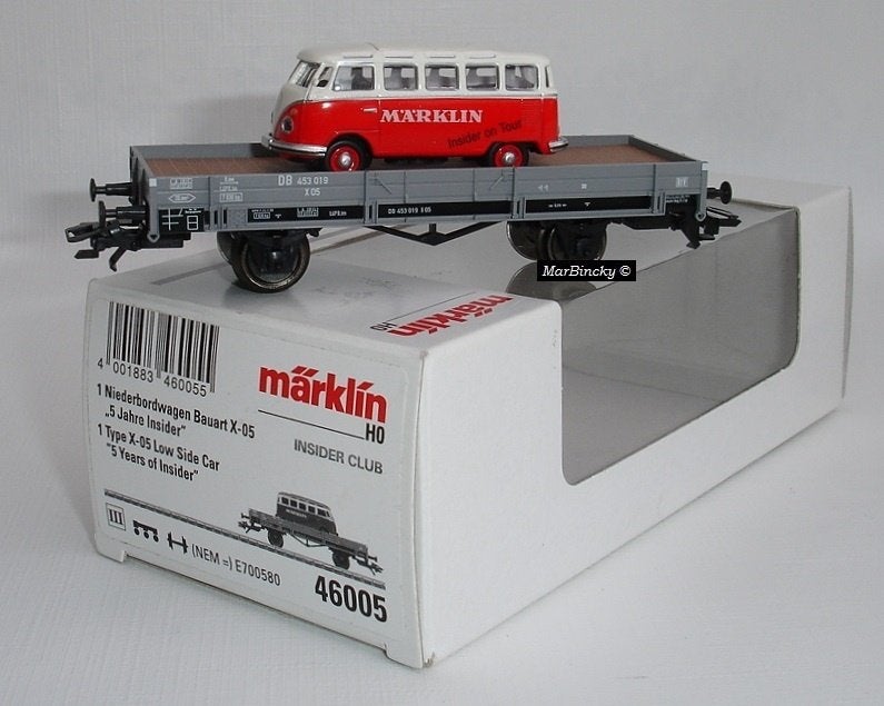 Märklin 46005 DB Lage boordwagen 5 jaar Insider lidmaatschap, Hobby en Vrije tijd, Wisselstroom, Ophalen of Verzenden, Märklin