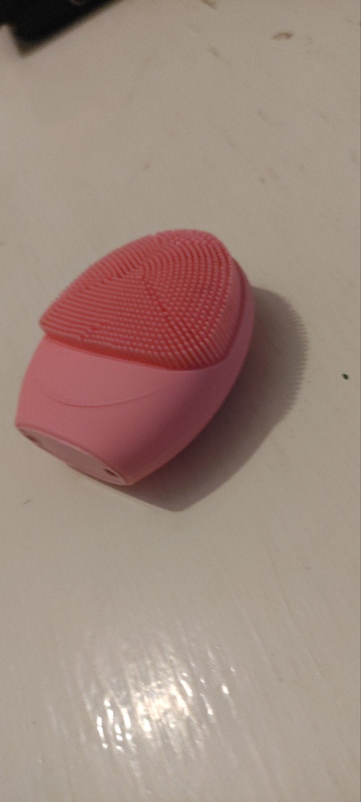 Roze siliconen gezichtsreiniger - Werkt perfect!, Ophalen of Verzenden, Zo goed als nieuw, Gehele gezicht, Reiniging
