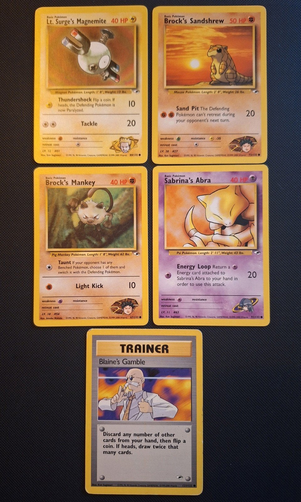Pokémon Gym Heroes, Ophalen of Verzenden, Gebruikt, Meerdere kaarten