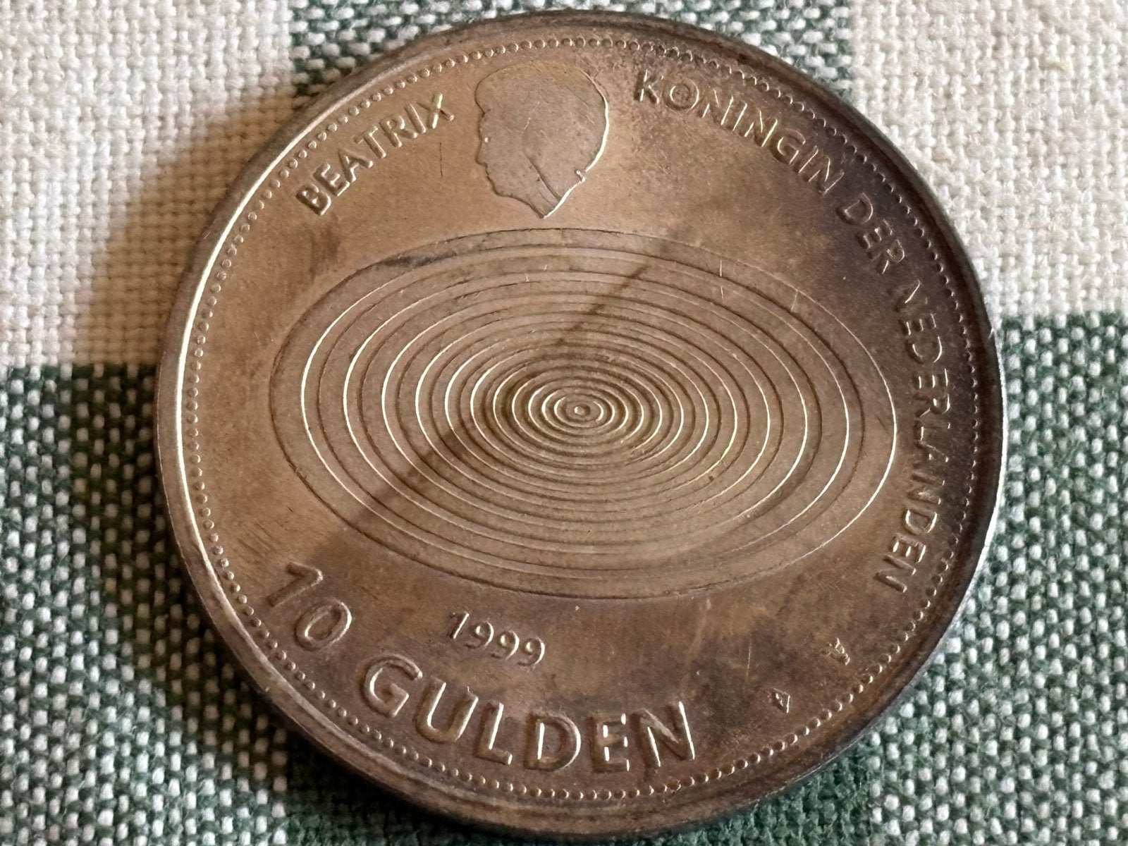 Zilveren 10 Gulden munt Koningin Beatrix 1999/2000, Postzegels en Munten, Munten | Nederland, Koningin Beatrix, Zilver, Ophalen of Verzenden