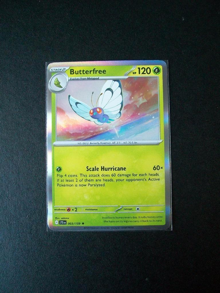8627. Nieuwe Pokemon Kaart Holo Rare BUTTERFREE  (003/159), Hobby en Vrije tijd, Verzamelkaartspellen | Pokémon, Nieuw, Losse kaart