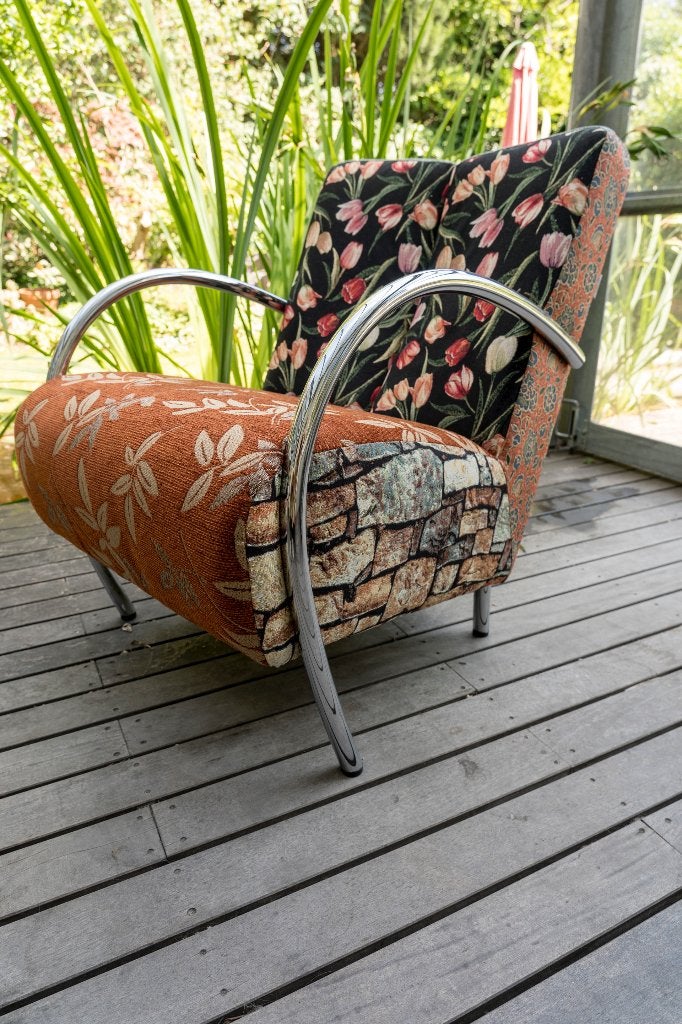 Unieke, kleurrijke stoel, Ophalen, Nieuw, 75 tot 100 cm, Metaal