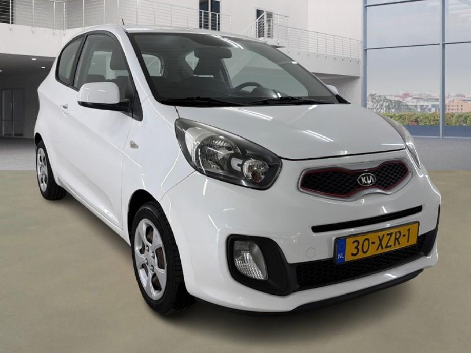 Kia Picanto 1.2 CVVT Automaat 1e Eig. 25.400 km +NAP NL-auto, Euro 5, Gebruikt, 4 cilinders, Wit
