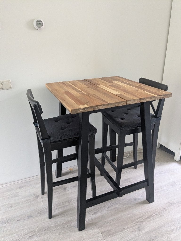 Bartafel + stoelen IKEA, Ophalen, Zo goed als nieuw