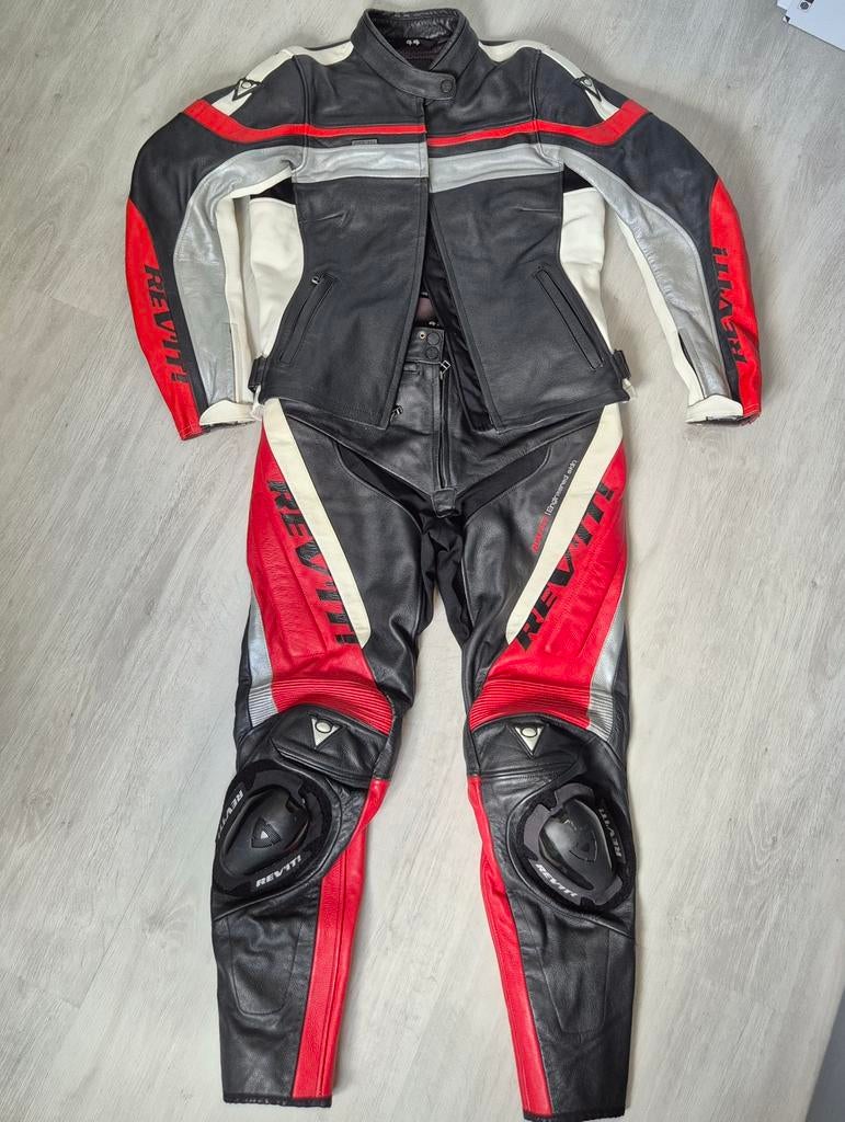 Leren motorpak Rev'it maat 42/44, Combipak, Ophalen of Verzenden, Dames, REV’IT!