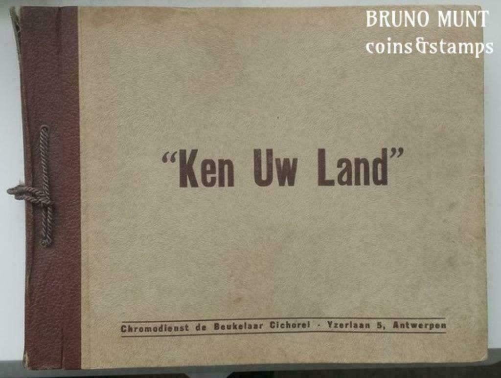 Verzamelalbum Chromos de Beukelaar Cichorei "Ken Uw Land", Verzenden, Foto, Buitenland, Zo goed als nieuw