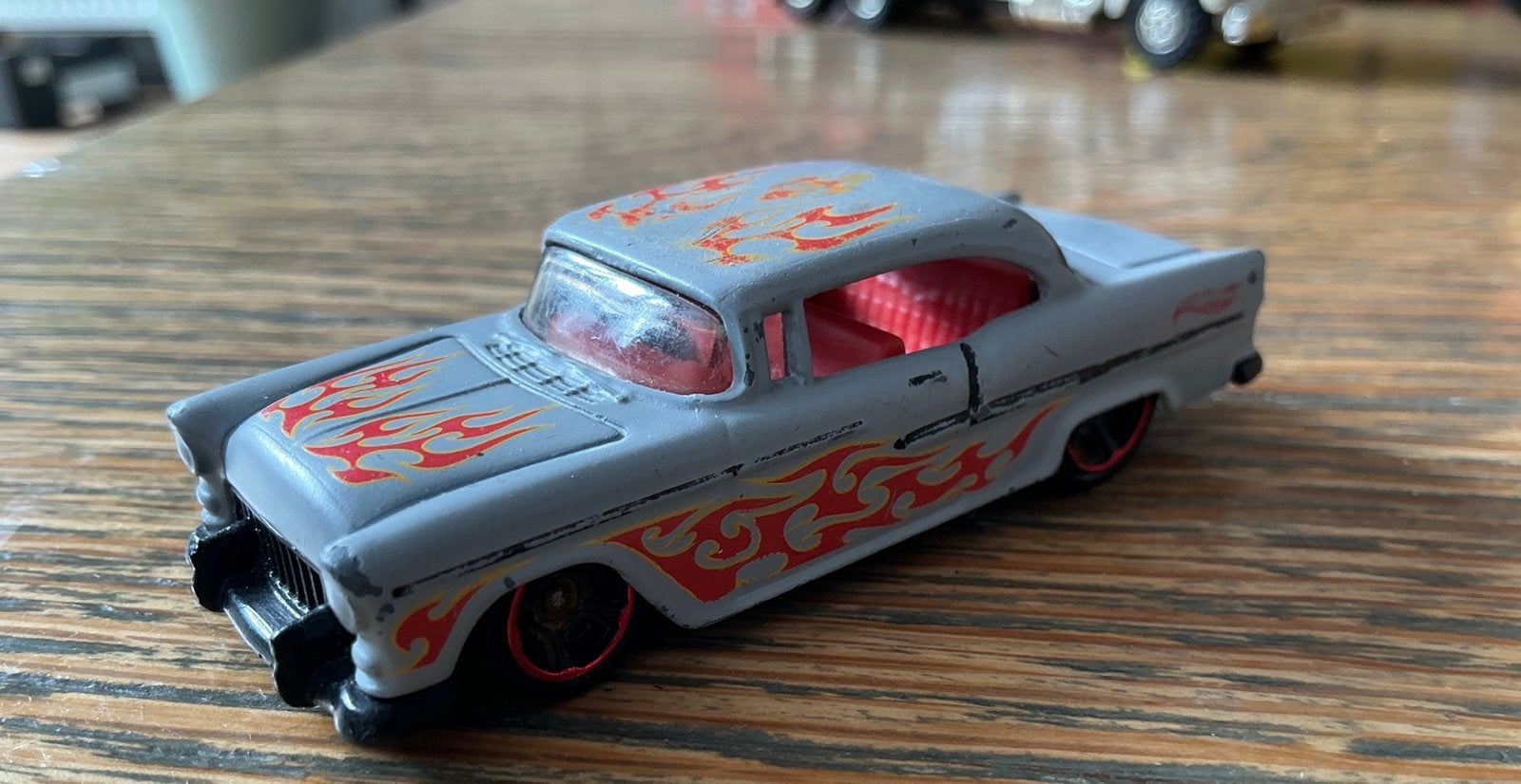 Hotwheels auto Chevrolet 1955, Ophalen, Zo goed als nieuw, Auto