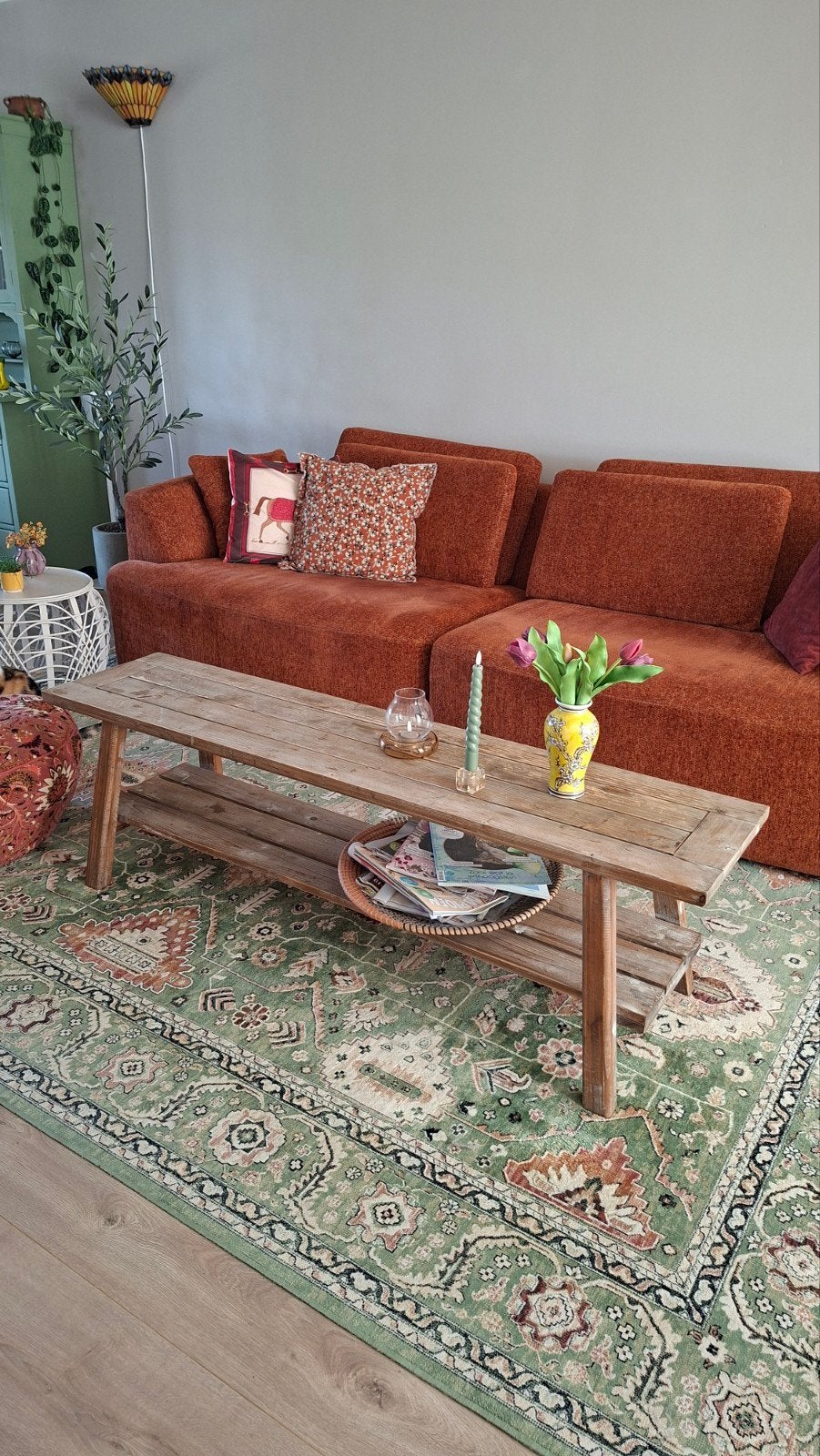 Riverdale salontafel hout, landelijk, Ophalen, Minder dan 50 cm, Gebruikt, Overige houtsoorten