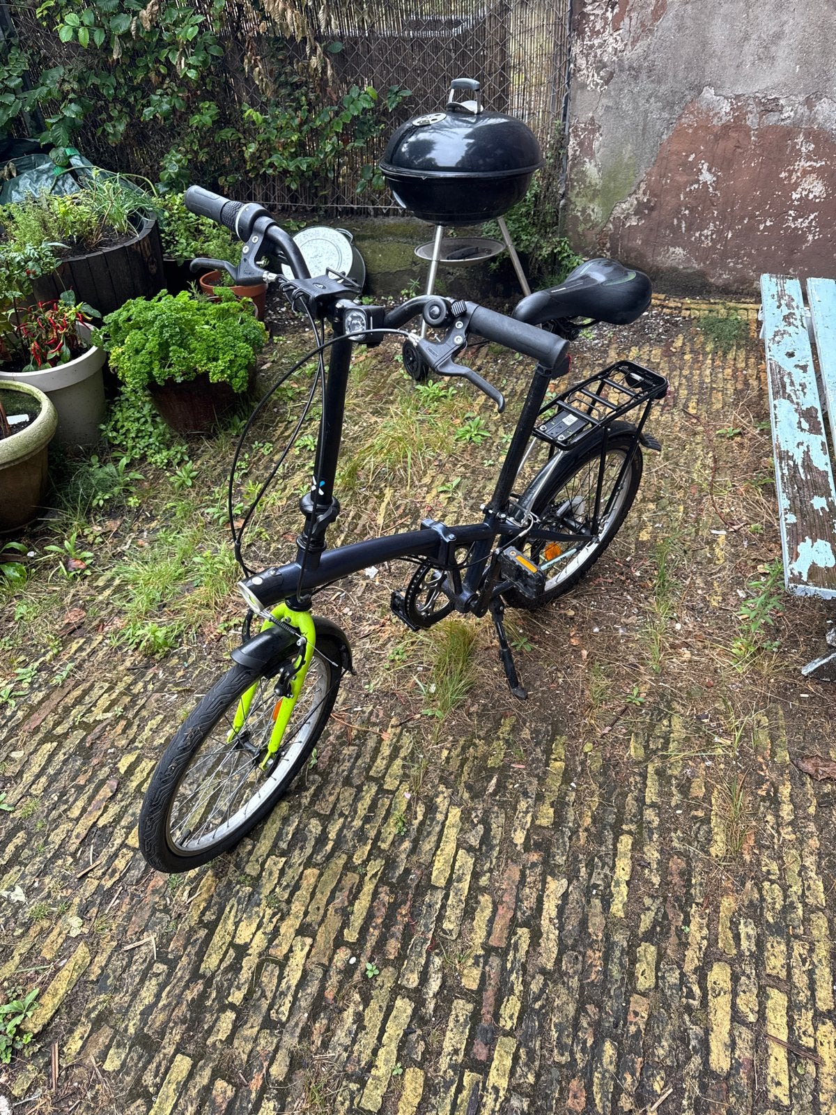 Btwin Hoptown 320 vouwfiets - Nette staat, 6 versnellingen, Fietsen en Brommers, Fietsen | Vouwfietsen, Overige merken, Velgrem