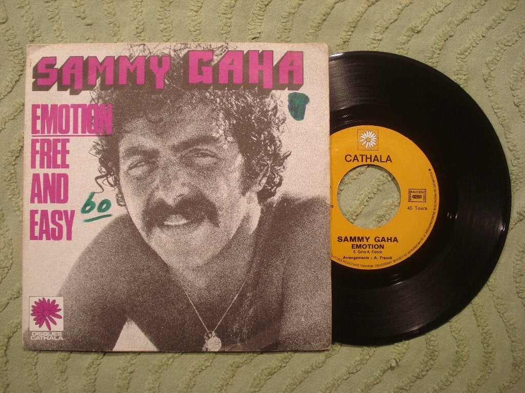 Sammy Gaha 7" Vinyl Single: ‘Emotion’ (Frankrijk), Ophalen of Verzenden, Gebruikt, 7 inch, Pop