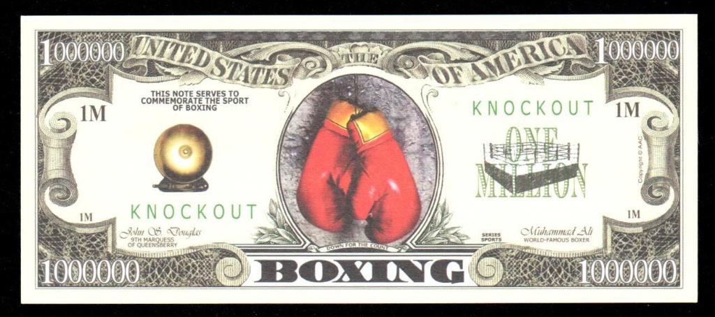 Curiosa Biljet USA - BOXING KNOCKOUT.(Mohammed Ali), Ophalen of Verzenden, Noord-Amerika, Los biljet