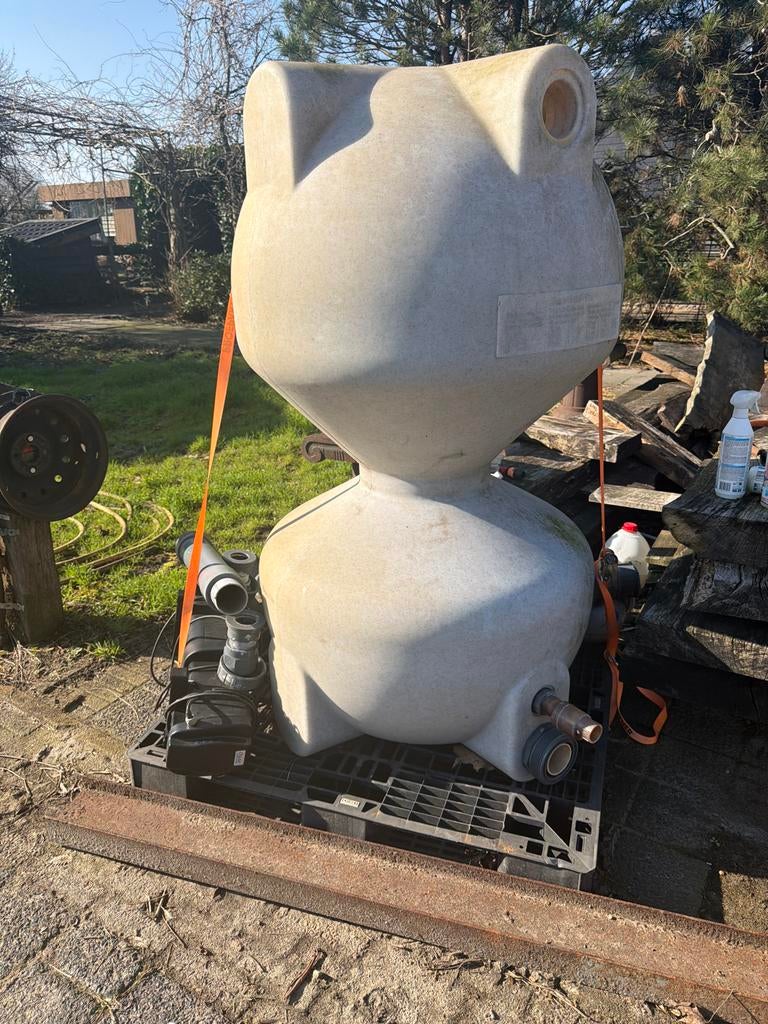 Vijverfilter Barbapapa model met UV lamp en Oase pomp, Ophalen of Verzenden, Gebruikt, Vijverfilter