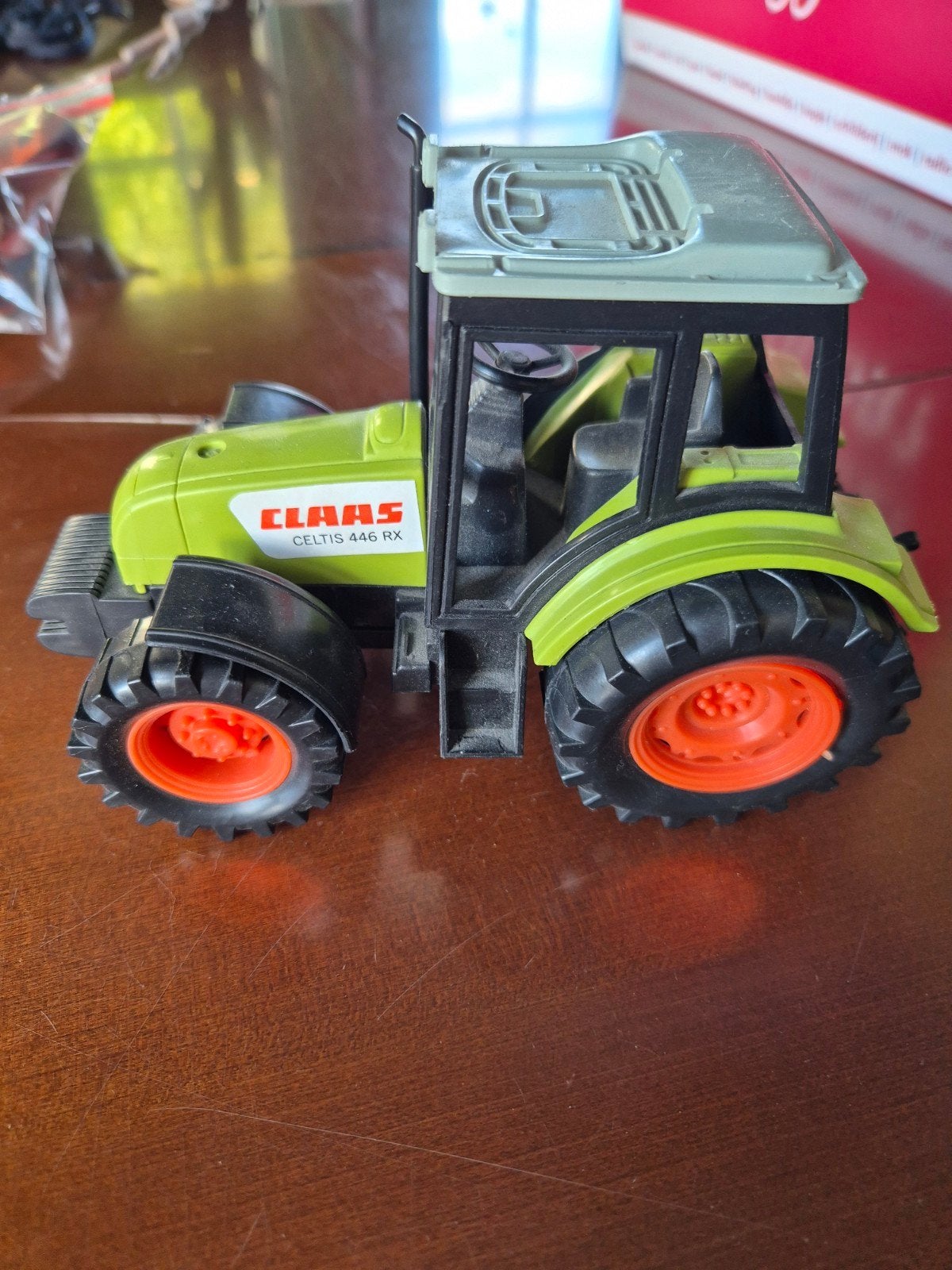 Claas Celtis 446 RX speelgoed tractor (geen Bruder), Ophalen of Verzenden, Gebruikt