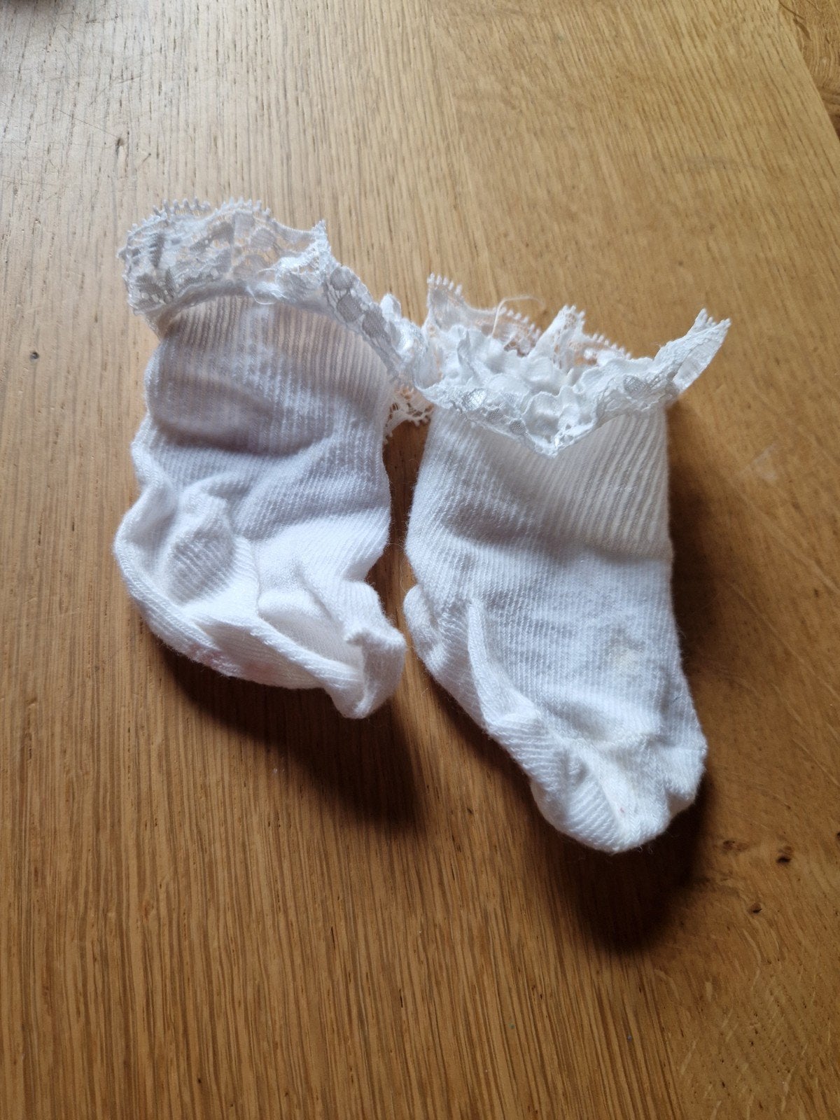 KANTEN BABY SOKJES MAAT 50/56, Meisje, Nieuw, Ophalen of Verzenden, Sokjes