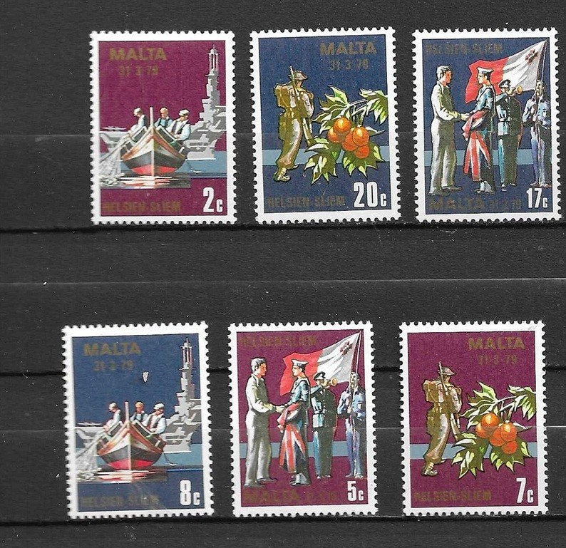 Malta postzegels 1978-1979 - Set van 6 pf, Ophalen of Verzenden, Malta, Postfris